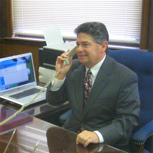 Attorney Camera in his office